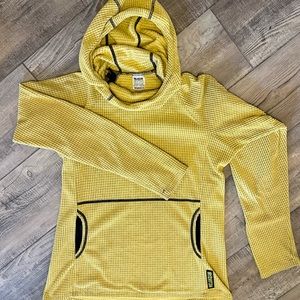 Yellow Melanzana Size Small Mircogrid Hoodie